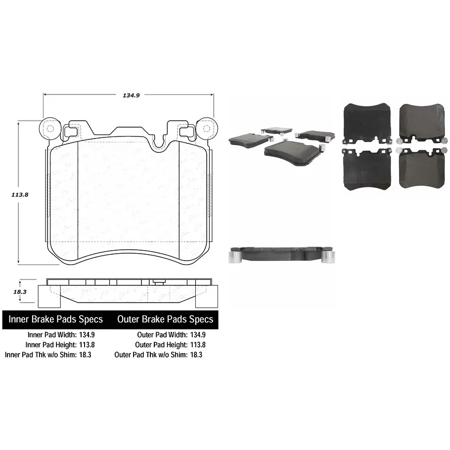 Pastillas Freno BMW X5 35d 2014-2018 Delantera 