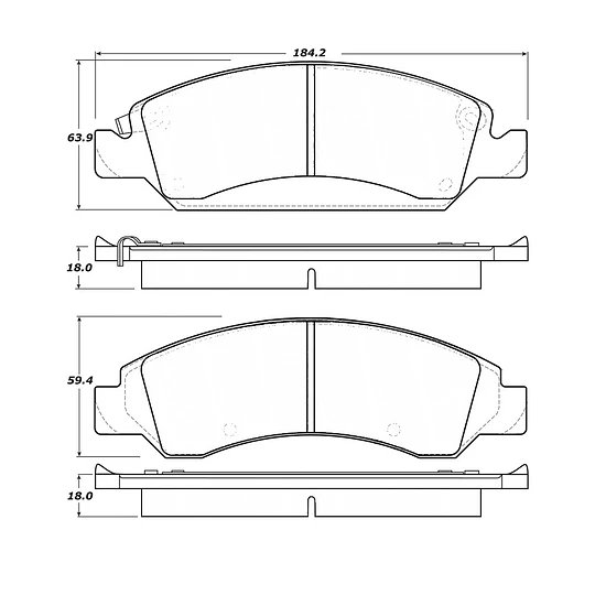 Pastillas Freno GMC Yukon 2007-2014 Delantera