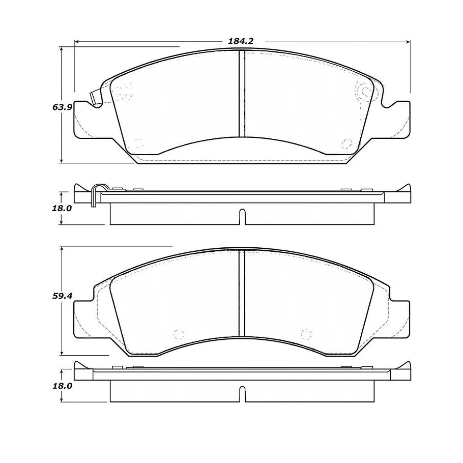 Pastillas Freno Chevrolet Silverado 2007-2014 Delantera 