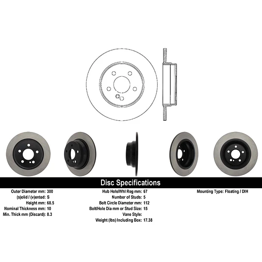 Disco Freno POWERSTOP EBR685