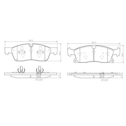Pastillas Freno Mercedes Benz GLS350 2013-2019 Delantera