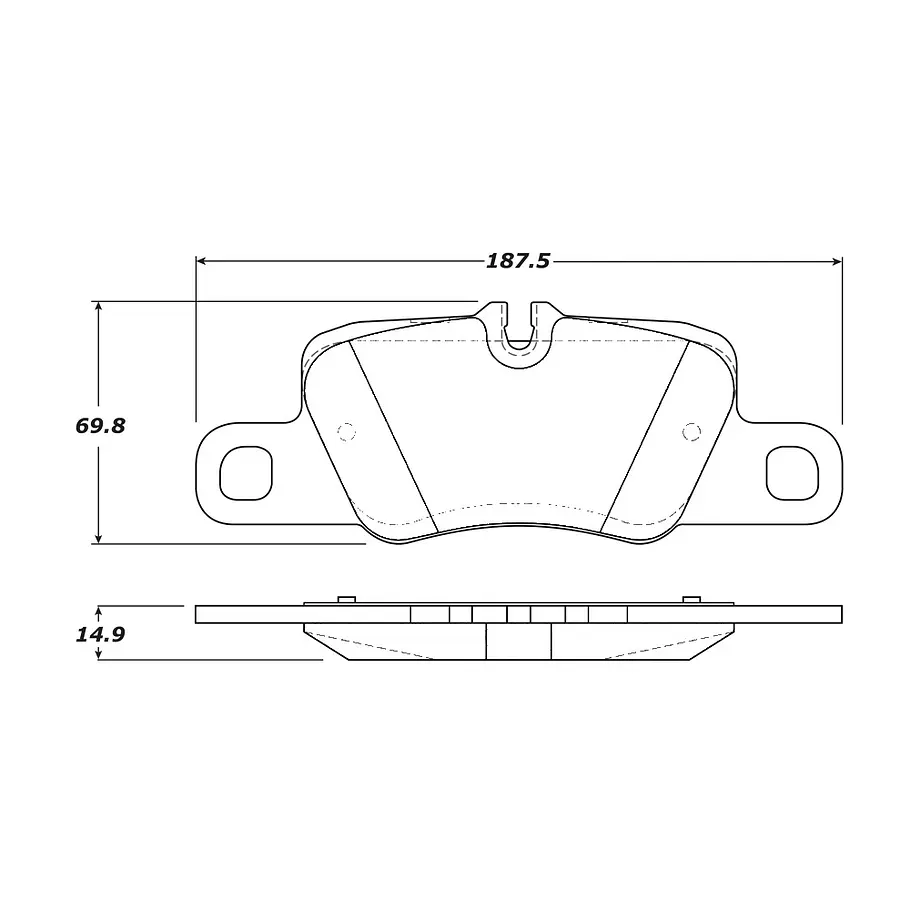 Pastillas Freno Porsche 911 2019-2023 Trasera 