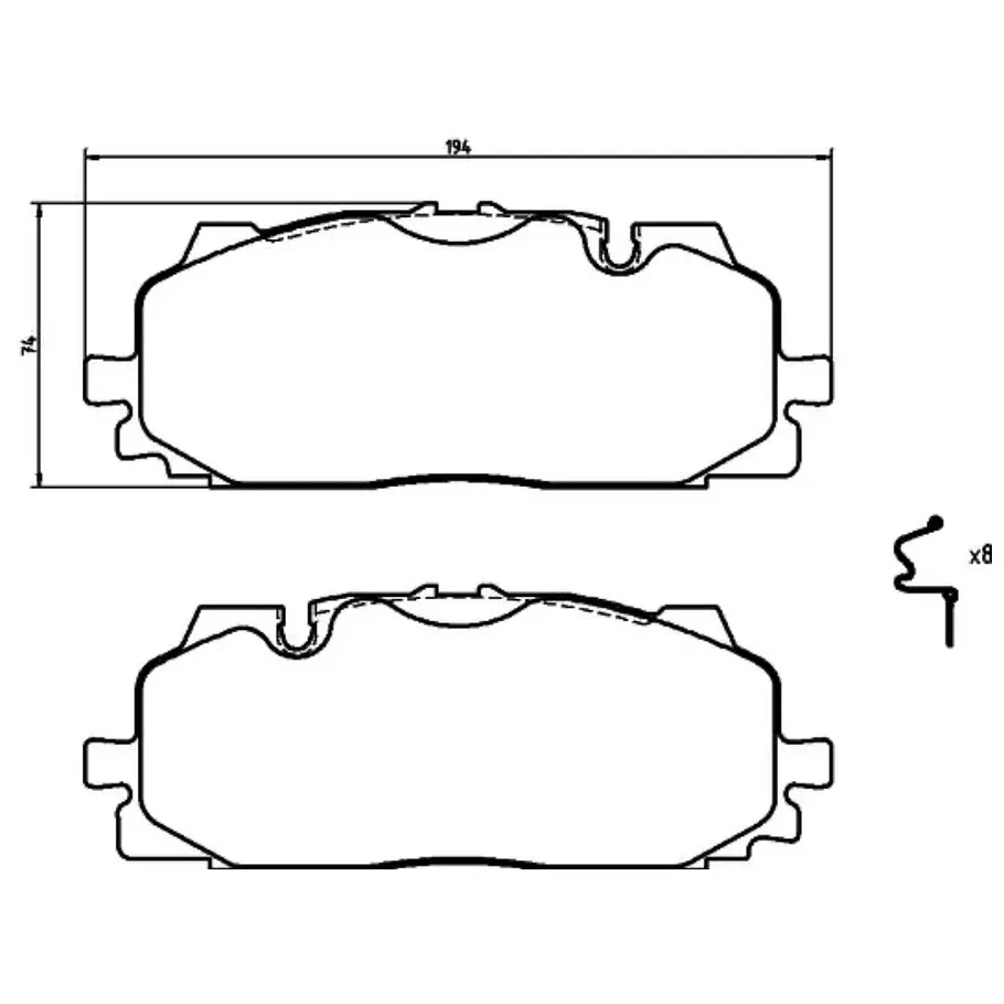 Pastillas Freno BREMBO P85165 