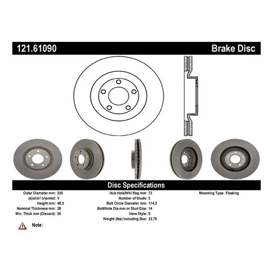 Disco Freno POWERSTOP AR8190