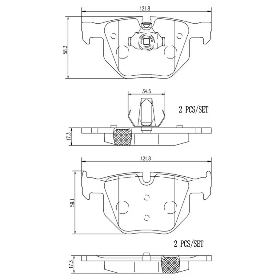 Pastillas Freno BREMBO P06056 