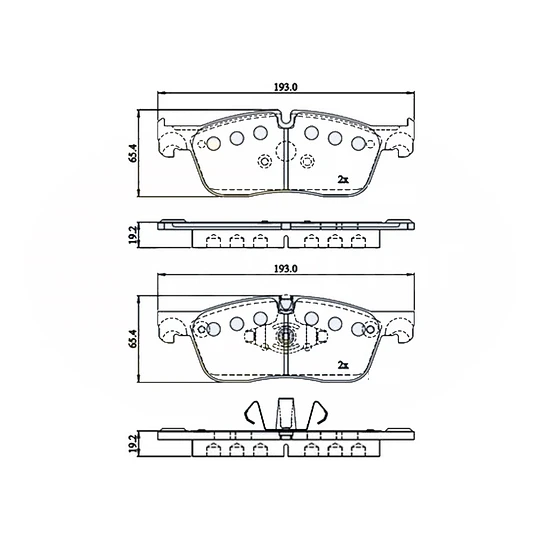 Pastillas Freno Land Rover Range Rover Evoque 2011-2018 Dela