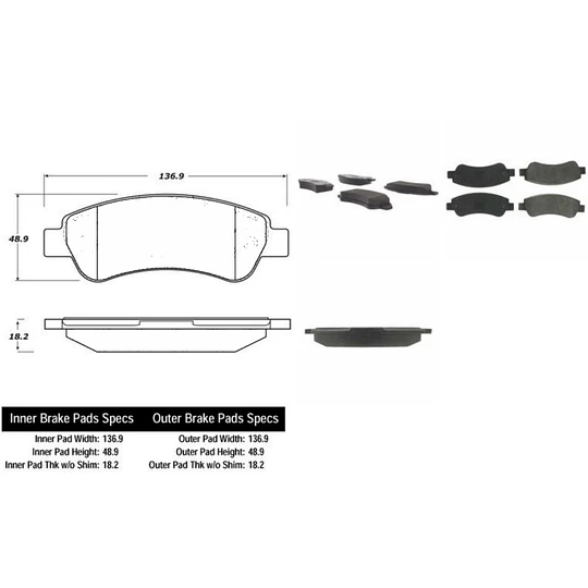 Pastillas Freno Fiat Ducato 2006-2023 Trasera