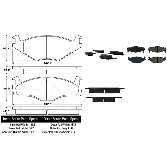 Pastillas Freno Volkswagen Jetta 1984-1991 Delantera