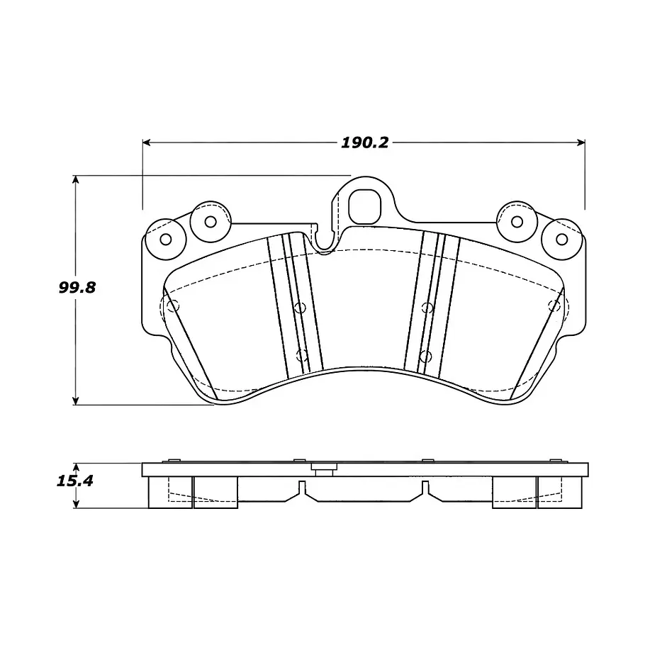 Pastillas Freno Porsche Cayenne 2003-2010 Delantero 