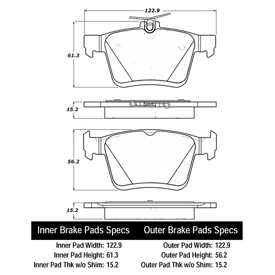 Pastillas Freno Audi A3 2013-2020 Trasera