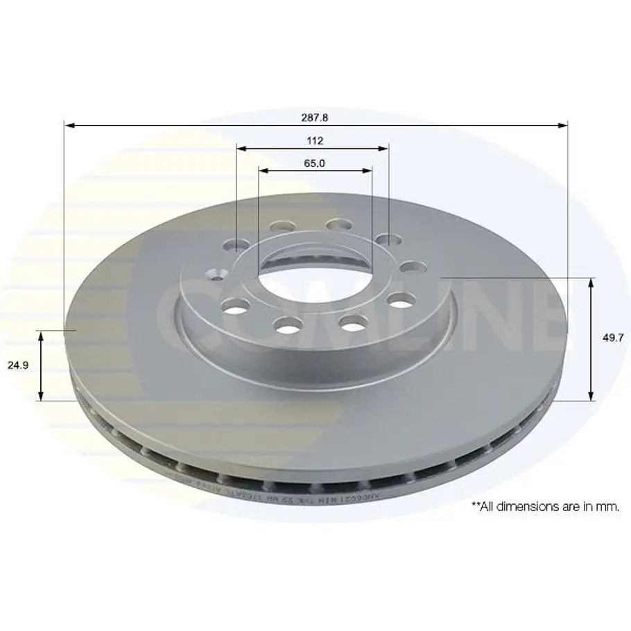 Disco Freno Audi A6 2004-2011 Delantero 2