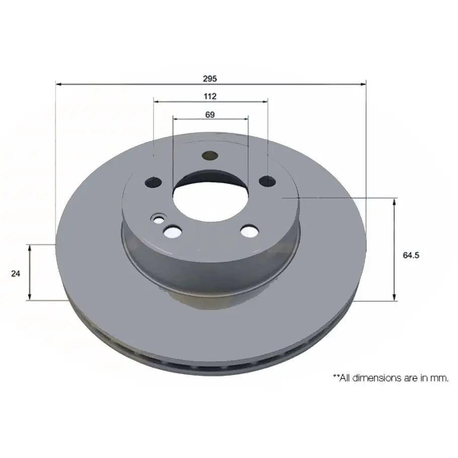 Disco Freno Mercedes Benz C180 2015-2021 Delantera 