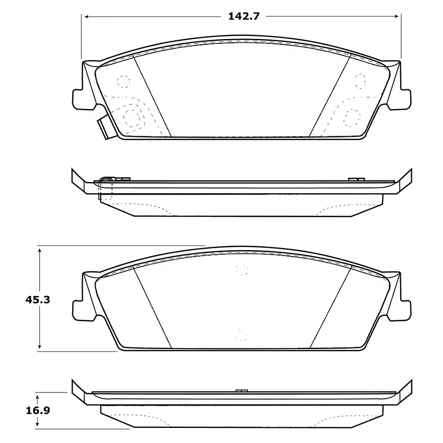 Pastillas Freno Chevrolet Tahoe 2007-2014 Delantera 