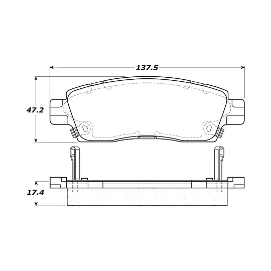 Pastillas Freno GMC Envoy 2002-2009 Trasera