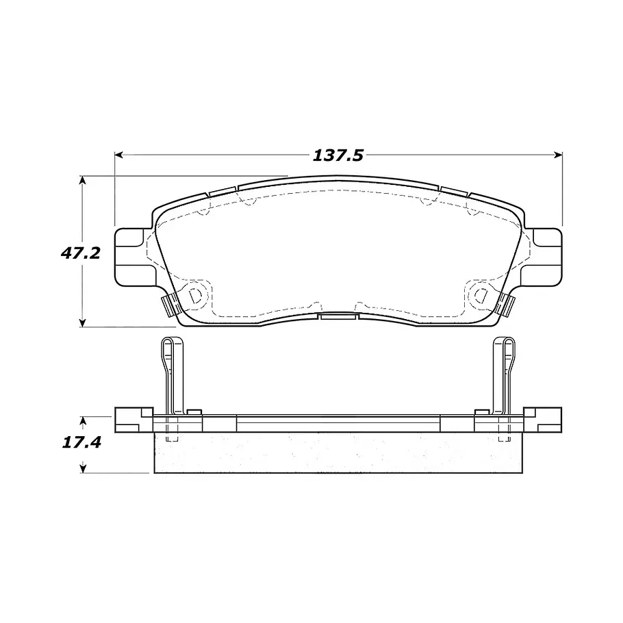 Pastillas Freno GMC Envoy 2002-2009 Trasera 