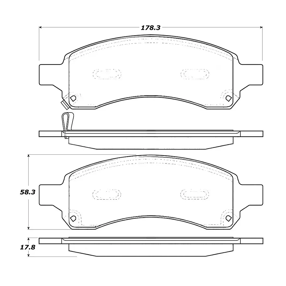 Pastillas Freno Chevrolet Colorado 2004-2012 Delantera 