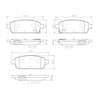 Pastillas Freno Opel Astra OPC 2009 - 2016 traseras 2