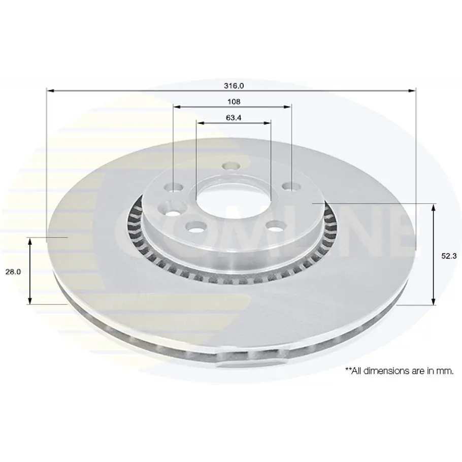 Disco Freno Volvo C70 2006-2013 Delantero 2