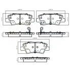 Pastillas Freno Kia Cerato, K3 2014-2020 Trasero 1