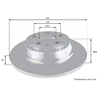Disco Freno Volvo C70 2006-2013 Trasero 1