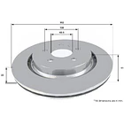 Disco Freno Volvo S80 2007-2016 Trasero 3