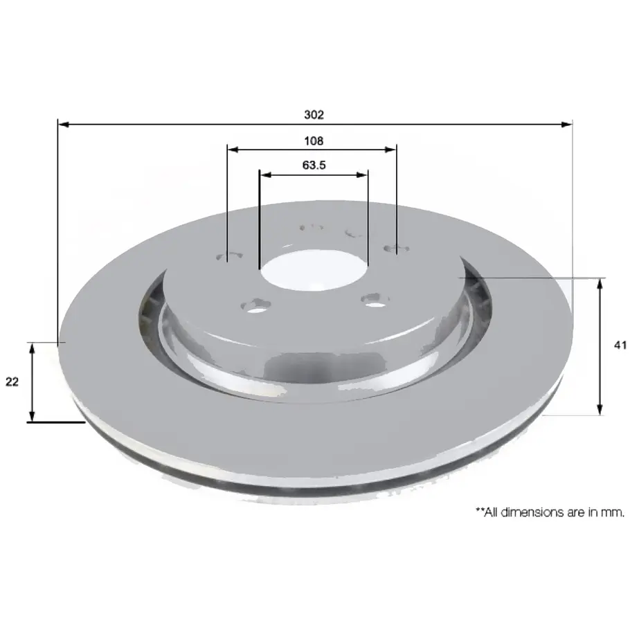 Disco Freno Volvo S80 2007-2016 Trasero 3