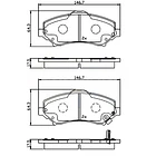 Pastillas Freno Dodge Caravan / Grand Caravan 2008-2020 Delantero 2