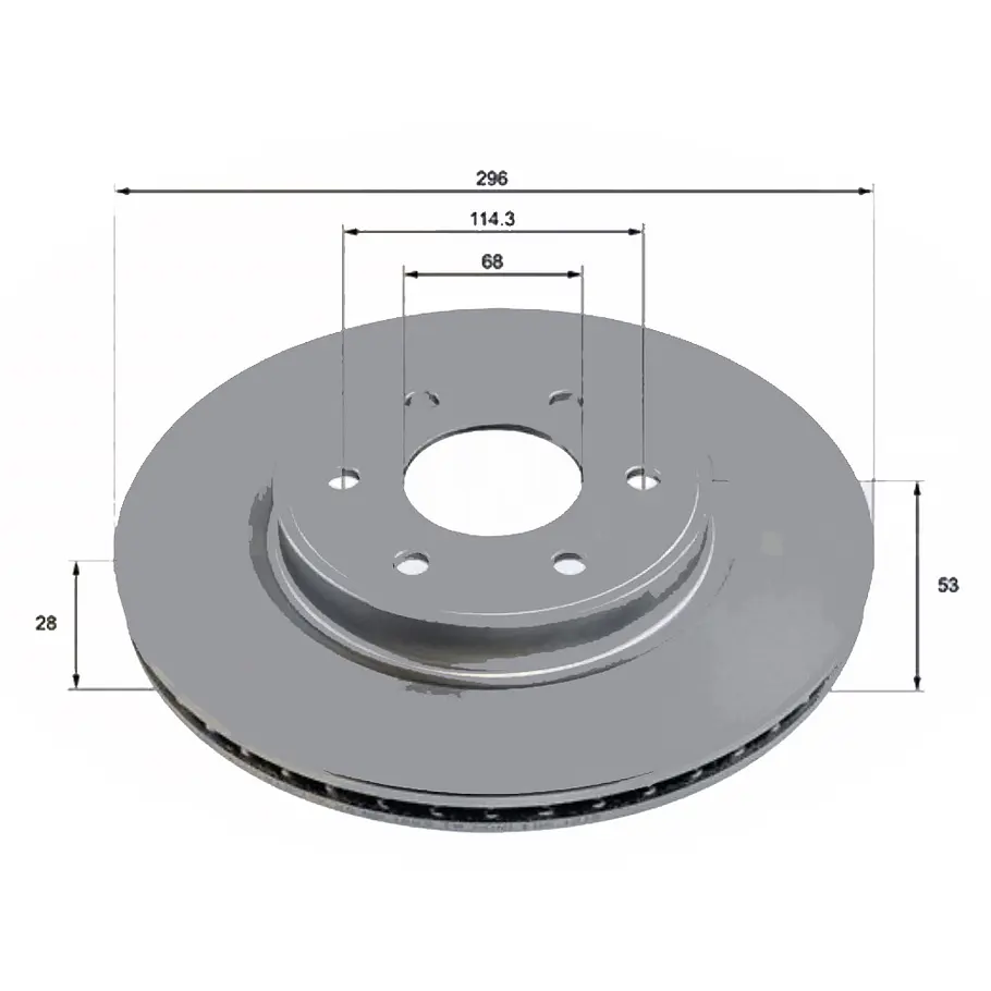 Disco Freno Nissan Navara 2005-2020 Delantero 1