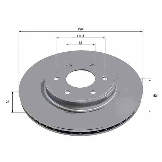 Disco Freno Nissan NP300 2005-2020 Delantero