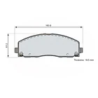 Pastillas Freno Dodge Caravan / Grand Caravan 2008-2020 Delantero 2