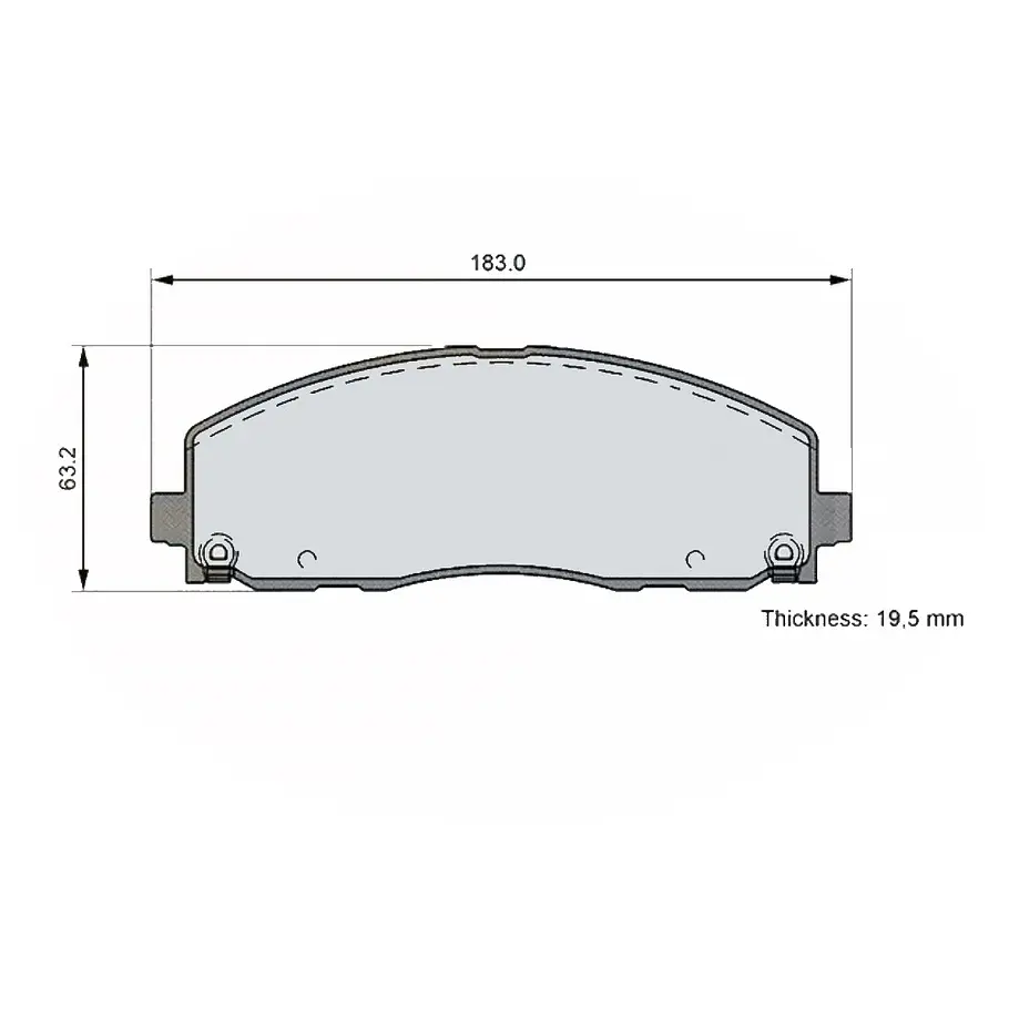 Pastillas Freno Dodge Caravan / Grand Caravan 2008-2020 Delantero 2