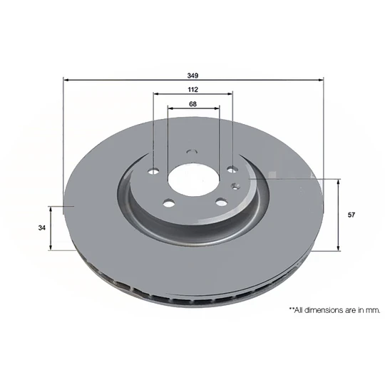 Disco Freno Audi S5 2017-2024 Delantero