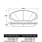 Pastillas Freno Lexus HS 250h 2009-2018 Delantero 2