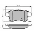 Pastillas Freno Mercedes Benz Citan 2012-2021 Trasero 1