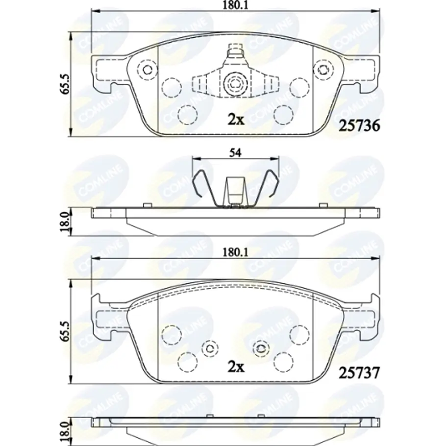Pastillas Freno Ford Freestyle 2005-2009 Delantero 2