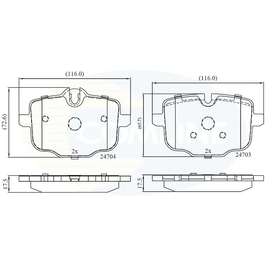 Pastillas Freno BMW M3 2020-2026 Trasero 1
