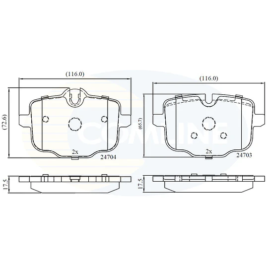 Pastillas Freno BMW M4 2020-2026 Trasero