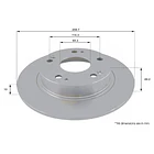 Disco Freno Honda Accord 2002-2008 Trasero 2