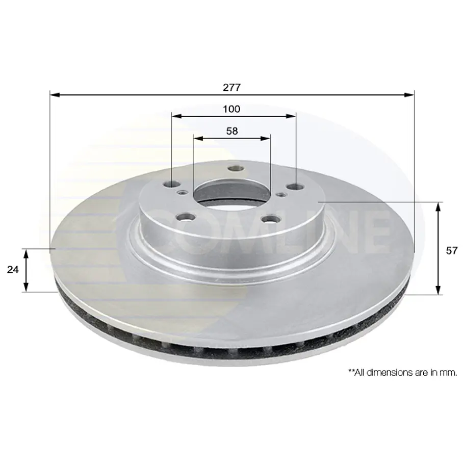 Disco Freno Subaru Outback 1994-1999 Delantero 4