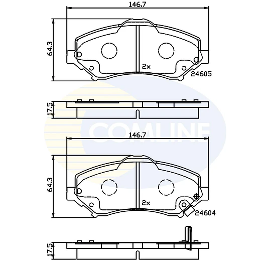 Pastillas Freno Jeep Liberty / New Cherokee 2008-2013 Delantero