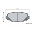 Pastillas Freno Dodge Caravan / Grand Caravan 2008-2020 Trasero 1