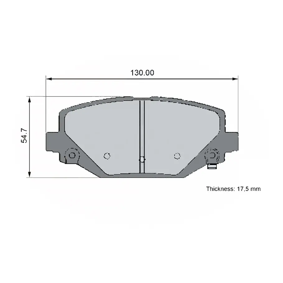 Pastillas Freno Dodge Caravan / Grand Caravan 2008-2020 Trasero 1