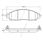 Pastillas Freno Nissan Navara 2005-2020 Delantero 2