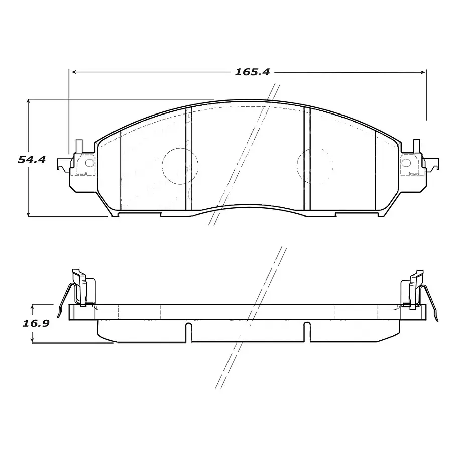 Pastillas Freno Nissan Navara 2005-2020 Delantero 2