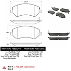 Pastillas Freno Dodge Caravan / Grand Caravan 2001-2007 Delantero 1