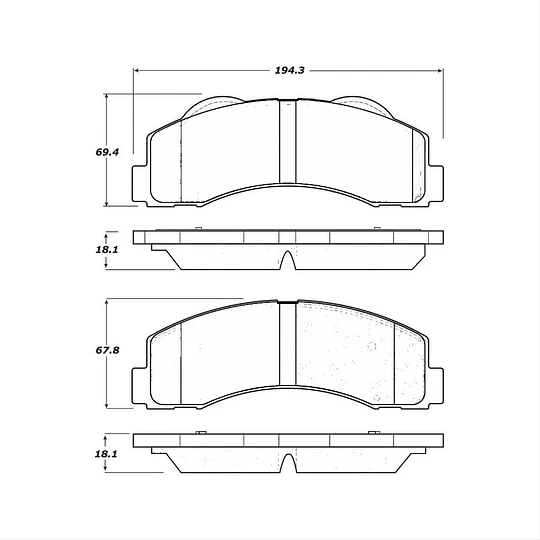 Pastillas Freno Ford F150 Raptor 2017-2020 Delantero