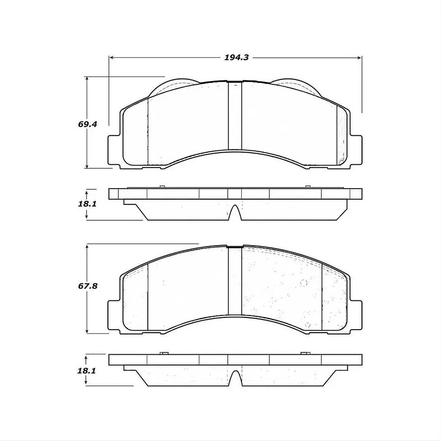 Pastillas Freno Ford F150 Raptor 2017-2020 Delantero 1