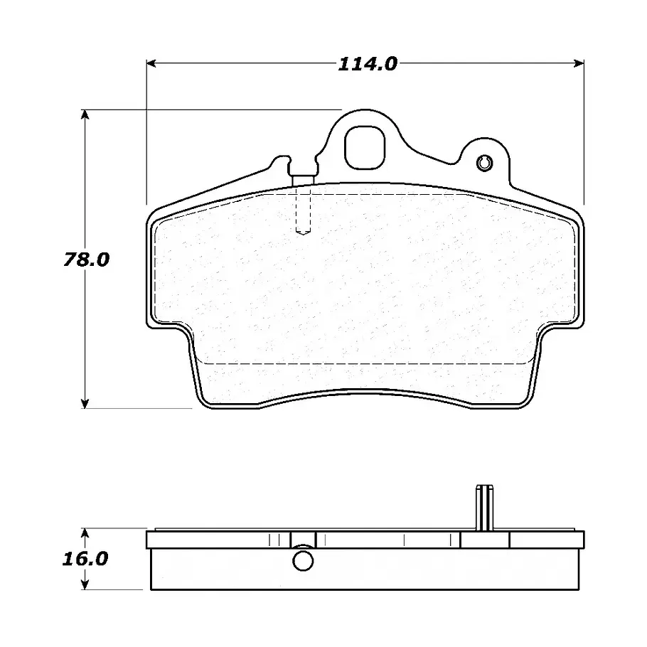 Pastillas Freno Porsche Boxster 2005-2012 Delantero 2