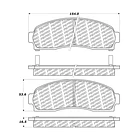 Pastillas Freno Ford Ranger 2006-2011 Delantero 2