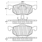 Pastillas Freno Ford Escape (Kuga) 2001-2007 Delantero 1